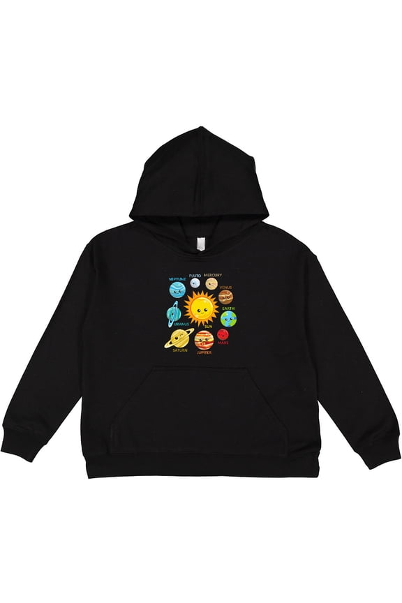 Cute Planets, Solar System, Space, Cosmos, Galaxy Youth Hoodie Sweatshirt