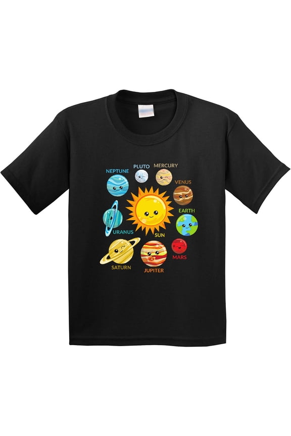 Cute Planets, Solar System, Space, Cosmos, Galaxy Youth T-Shirt