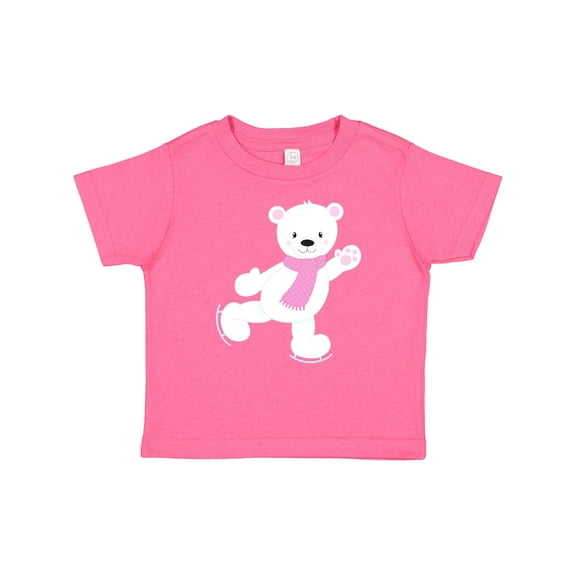 Inktastic Cute Polar Bear, White Bear, Ice Skating Bear Boys or Girls Baby T-Shirt