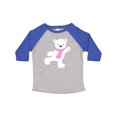 thumbnail image 1 of Inktastic Polar Bear, White Bear, Ice Skating Bear, Scarf Boys or Girls Toddler T-Shirt, 1 of 5