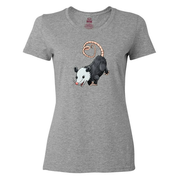 Inktastic Cute Possum and Heart Tail Women's T-Shirt