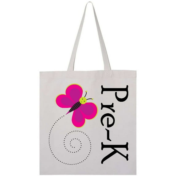Inktastic Cute Pre-k Preschool Butterfly Tote Bag
