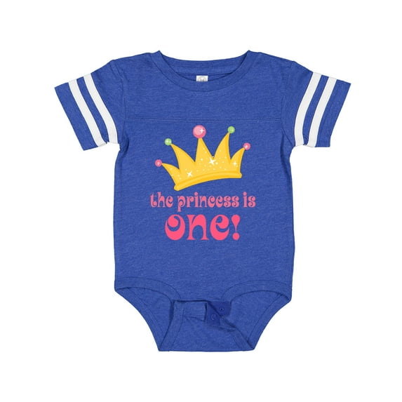 Inktastic Cute Princess is One 1st Birthday Girls Baby Bodysuit