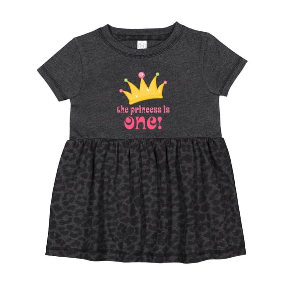 Inktastic Cute Princess is One 1st Birthday Girls Baby Dress