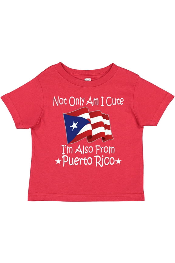 Cute Puerto Rico Pride Boys or Girls Toddler T-Shirt