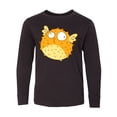 thumbnail image 1 of Inktastic Cute Pufferfish Long Sleeve Youth T-Shirt, 1 of 5