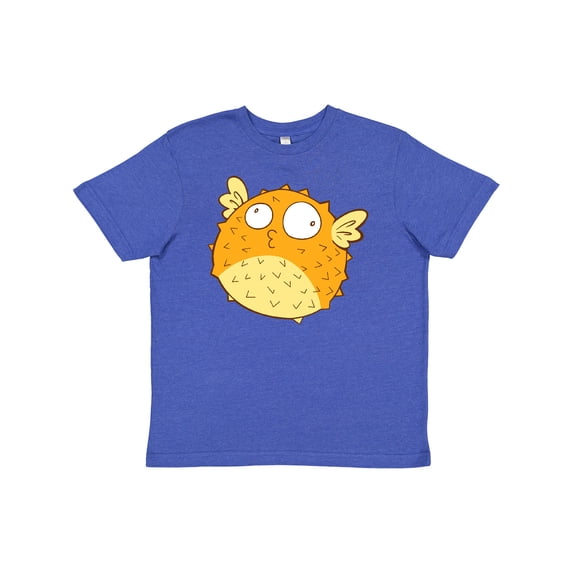 Inktastic Cute Pufferfish Youth T-Shirt
