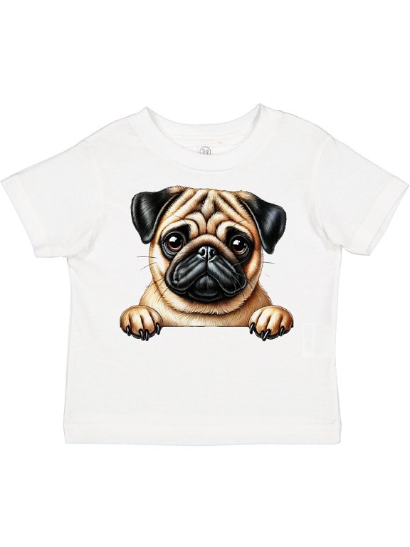 Cute Pug Boys or Girls Toddler T-Shirt