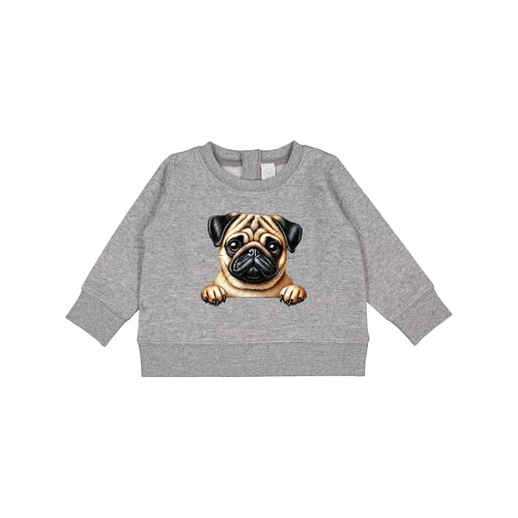 Inktastic Cute Pug Illustration Baby Sweatshirt