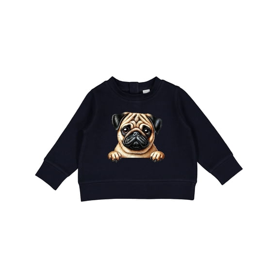 Inktastic Cute Pug Illustration Baby Sweatshirt
