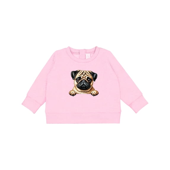 Inktastic Cute Pug Illustration Baby Sweatshirt