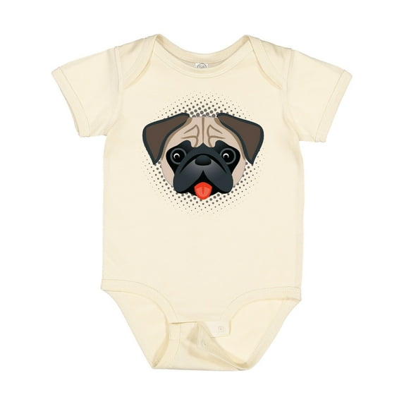 Inktastic Cute Pug Puppy Dog Boys or Girls Baby Bodysuit