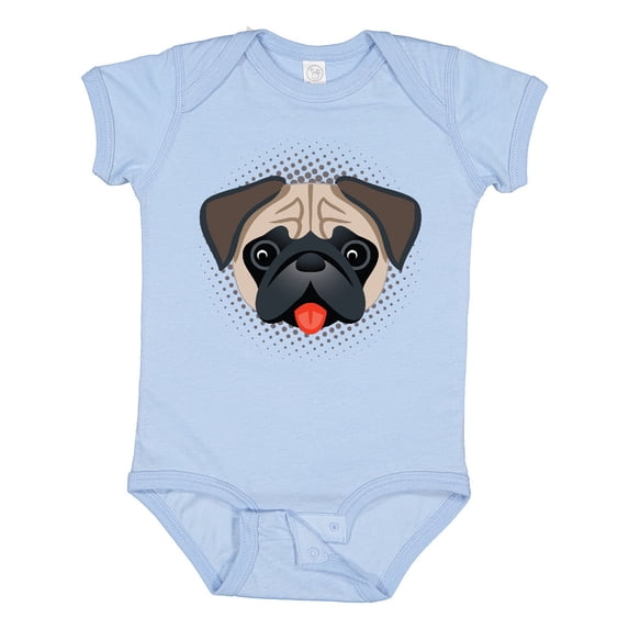 Inktastic Cute Pug Puppy Dog Boys or Girls Baby Bodysuit