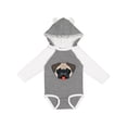 thumbnail image 1 of Inktastic Cute Pug Puppy Dog Boys or Girls Long Sleeve Baby Bodysuit, 1 of 5