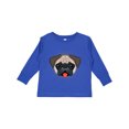 thumbnail image 1 of Inktastic Cute Pug Puppy Dog Boys or Girls Long Sleeve Toddler T-Shirt, 1 of 5