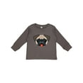 thumbnail image 1 of Inktastic Cute Pug Puppy Dog Boys or Girls Long Sleeve Toddler T-Shirt, 1 of 5
