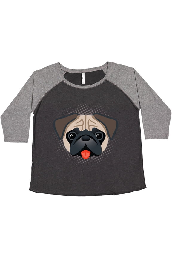 Cute Pug Puppy Dog Gift Women's Plus Size T-Shirt