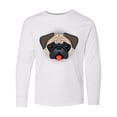 thumbnail image 1 of Inktastic Cute Pug Puppy Dog Long Sleeve Youth T-Shirt, 1 of 5
