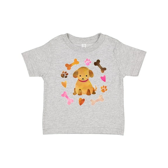 Inktastic Cute Puppy Valentine with Hearts and Bones Boys or Girls Baby T-Shirt