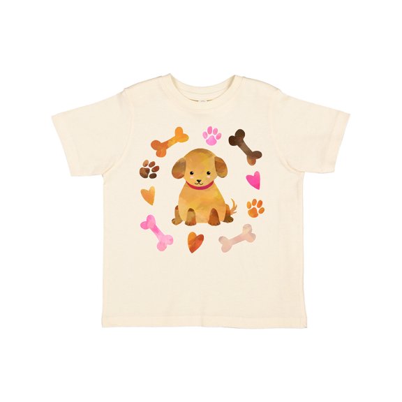Inktastic Cute Puppy Valentine with Hearts and Bones Boys or Girls Toddler T-Shirt
