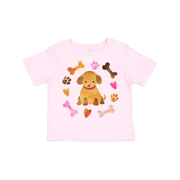 Inktastic Cute Puppy Valentine with Hearts and Bones Boys or Girls Toddler T-Shirt