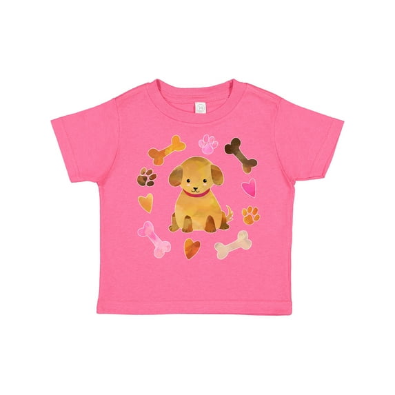 Inktastic Cute Puppy Valentine with Hearts and Bones Boys or Girls Toddler T-Shirt