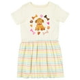 thumbnail image 1 of Inktastic Cute Puppy Valentine with Hearts and Bones Girls Toddler Dress, 1 of 5