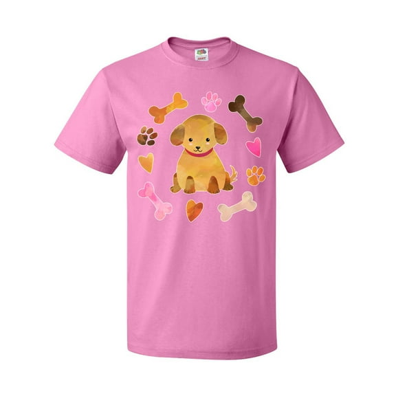 Inktastic Cute Puppy Valentine with Hearts and Bones T-Shirt