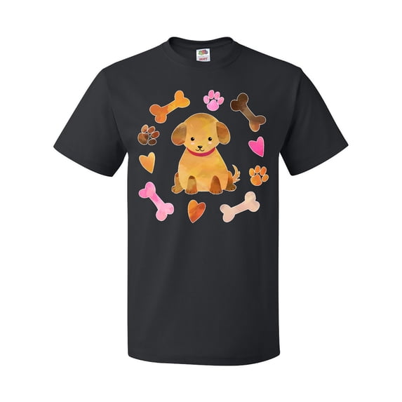 Inktastic Cute Puppy Valentine with Hearts and Bones T-Shirt