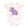 thumbnail image 1 of Inktastic Cute Purple Hippo Girls Baby Bodysuit, 1 of 5