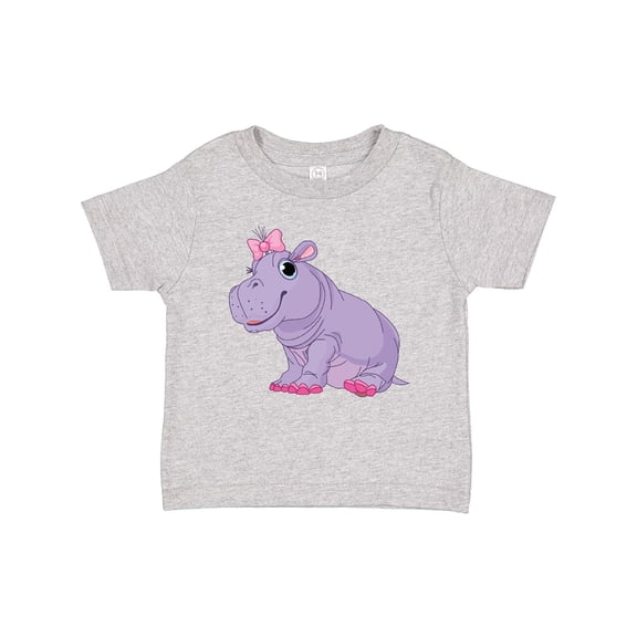 Inktastic Cute Purple Hippo Girls Baby T-Shirt