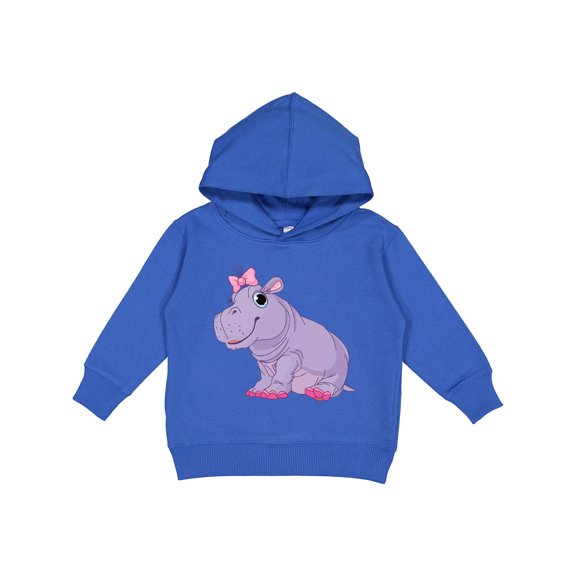 Inktastic Cute Purple Hippo Toddler Hoodie