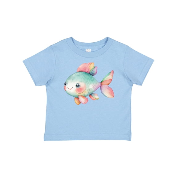 Inktastic Cute Rainbow Fish Boys or Girls Baby T-Shirt