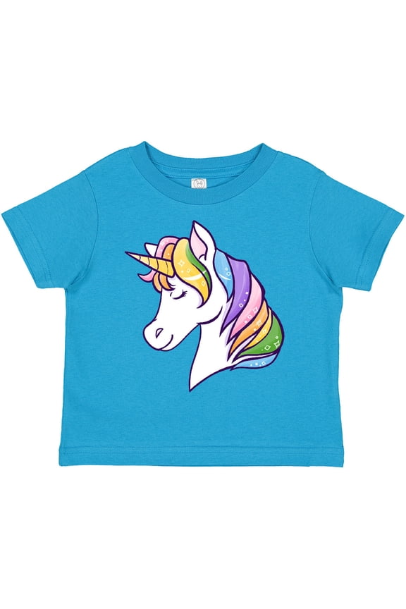 Cute Rainbow Unicorn Boys or Girls Toddler T-Shirt