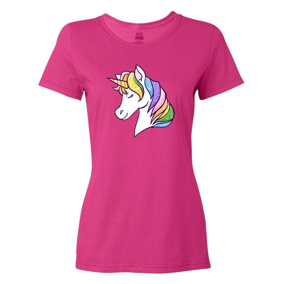 Inktastic Cute Rainbow Unicorn Women's T-Shirt