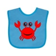 thumbnail image 1 of Inktastic Cute Red Crab Boys or Girls Baby Bib, 1 of 4