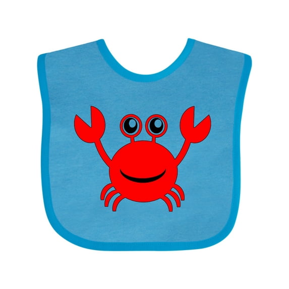 Inktastic Cute Red Crab Boys or Girls Baby Bib