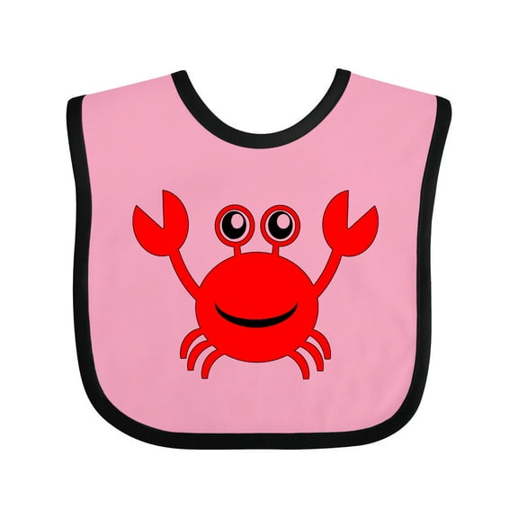 Inktastic Cute Red Crab Boys or Girls Baby Bib