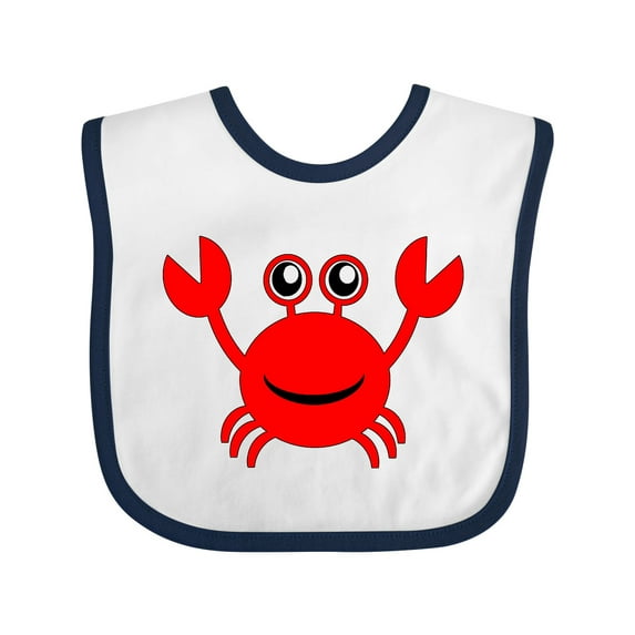 Inktastic Cute Red Crab Boys or Girls Baby Bib