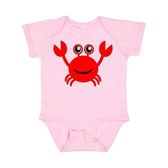 Inktastic Cute Red Crab Boys or Girls Baby Bodysuit