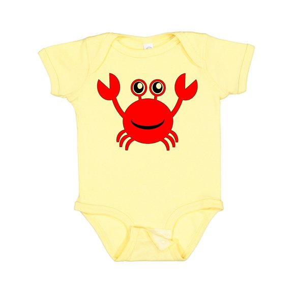 Inktastic Cute Red Crab Boys or Girls Baby Bodysuit