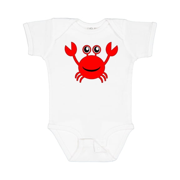 Inktastic Cute Red Crab Boys or Girls Baby Bodysuit
