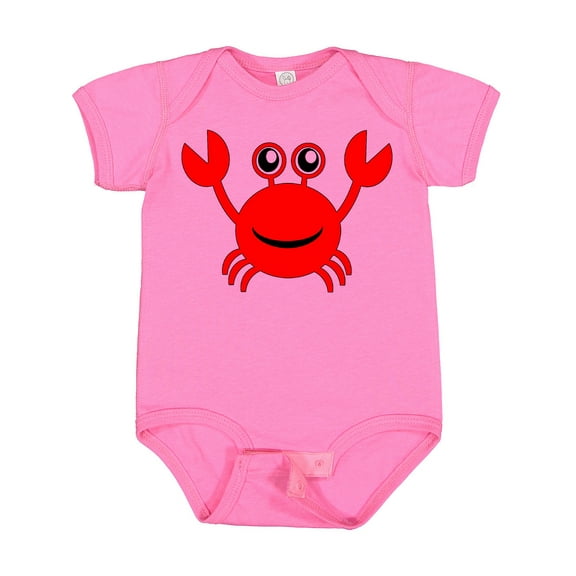 Inktastic Cute Red Crab Boys or Girls Baby Bodysuit