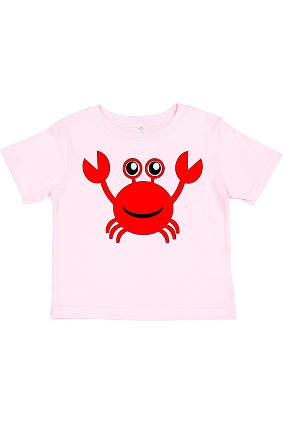 Cute Red Crab Boys or Girls Toddler T-Shirt