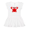 thumbnail image 1 of Inktastic Cute Red Crab Girls Baby Dress, 1 of 5