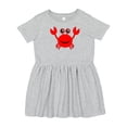 thumbnail image 1 of Inktastic Cute Red Crab Girls Toddler Dress, 1 of 5
