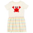 thumbnail image 1 of Inktastic Cute Red Crab Girls Toddler Dress, 1 of 5