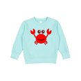 thumbnail image 1 of Inktastic Cute Red Crab Toddler Sweatshirt, 1 of 4