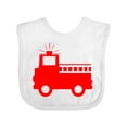 thumbnail image 1 of Inktastic Cute Red Firetruck Boys or Girls Baby Bib, 1 of 4