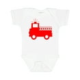 thumbnail image 1 of Inktastic Cute Red Firetruck Boys or Girls Baby Bodysuit, 1 of 5